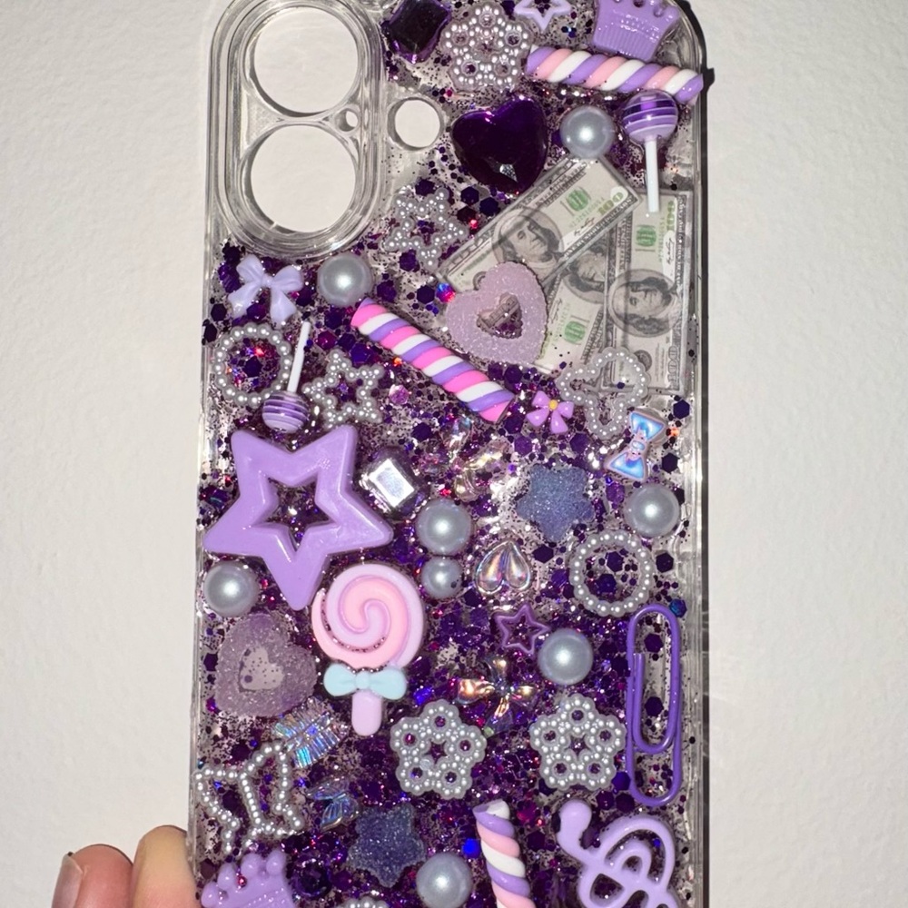 Purple Glitter Phone Case